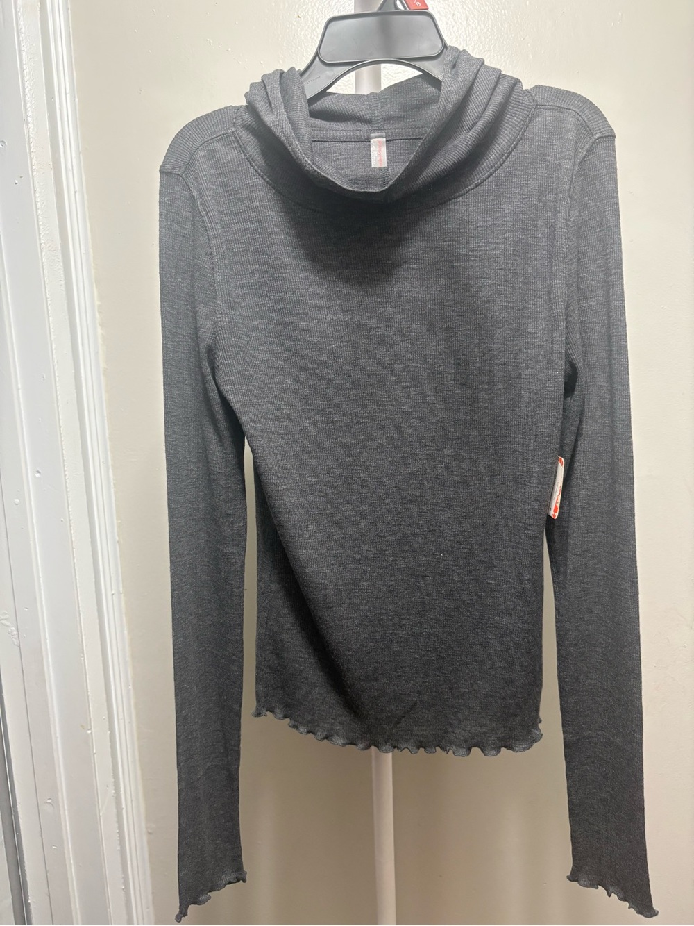 FP Movement by Free People Charcoal Ribbed Long-Sleeve Top - Picture 2 of 5